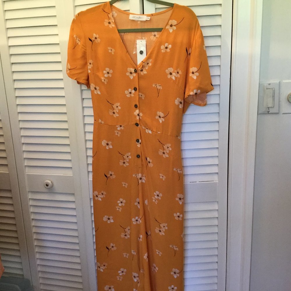 ALL IN FAVOR Women's Size L & M overall, romper w